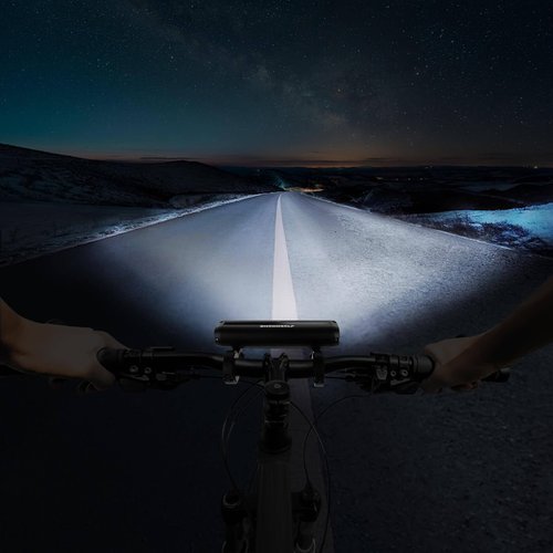 SHEROSELF Super Bright 6 LED Bike Lights - 5 Lighting Modes, IPX5 Waterproof, Type-C Rechargeable Bicycle Headlight - Perfect for Adult Kid Mountain Road Commuter Cycling Night Riding