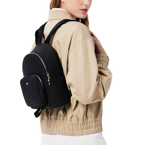 Lacoste Women's Daily City Backpack, Black, One Size