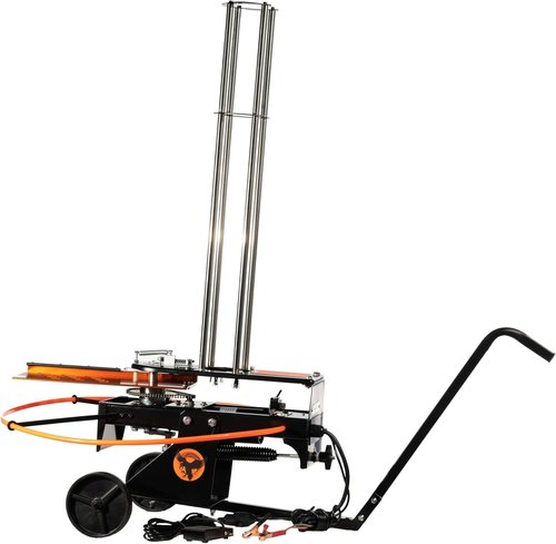 Do All Outdoors Raven Automatic Clay Pigeon Thrower with Wheels & Pull Handle - Holds 75 Clay Pigeons - 25 ft Foot Pedal Cord - Easy Transport Electronic Skeet Thrower Machine