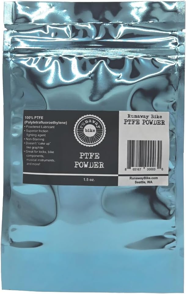 Teflon PTFE Powder with Applicator Brush - 1.5 oz Bottle for Smooth Coating