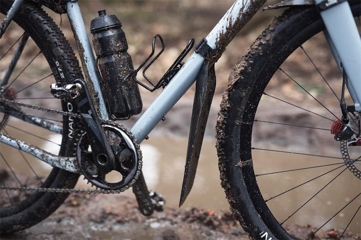 Ass Savers Bike Fender, Speed Mullet Clip On Front Mudguard/Fender, Regular for 23-47mm Tires, Cable Routing, Single 2-in-1 Velcro Strap, Easy Mounting Within Seconds