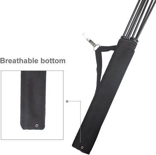 KRATARC Archery 2 Tube Hip Arrow Quiver Waist Hanged Carry Bag with Hook for Target Shooting