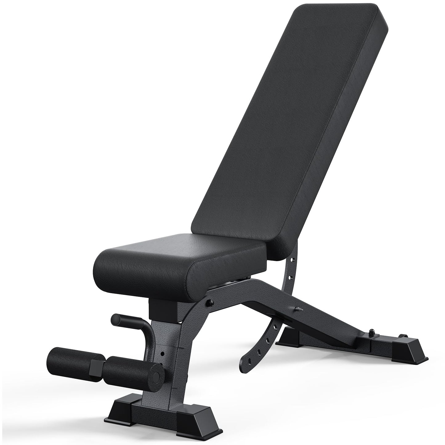 Adjustable Weight Bench with 12x4x4 Positions, 1200LB Heavy Duty Workout Bench for Home Gym, Commercial Incline-Flat-Decline Bench Press for Full Body Fitness, Fully Upright Backrest with 4 Suitable Leg Rest Gears - 2025