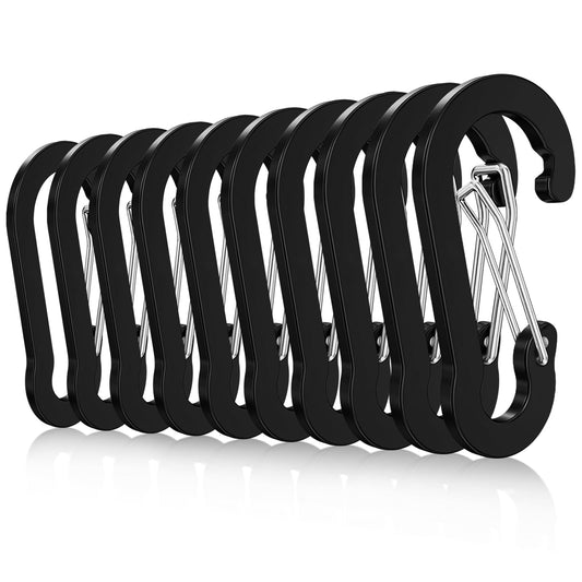 2.7'' Large Carabiner Clip,10 PCS Aluminum Lightweight and Durable Carabiner Clips for Keys, Fishing, Camping