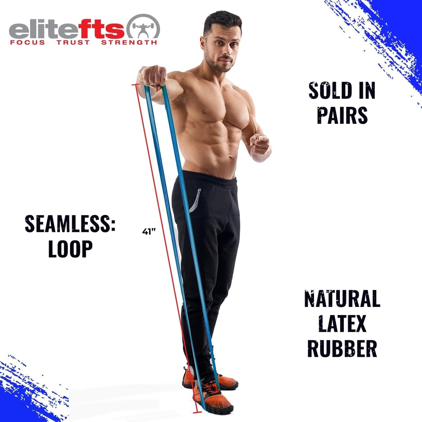 Pro Resistance Band for Core Stability & Flexibility - EliteFTS Portable & Joint-Friendly