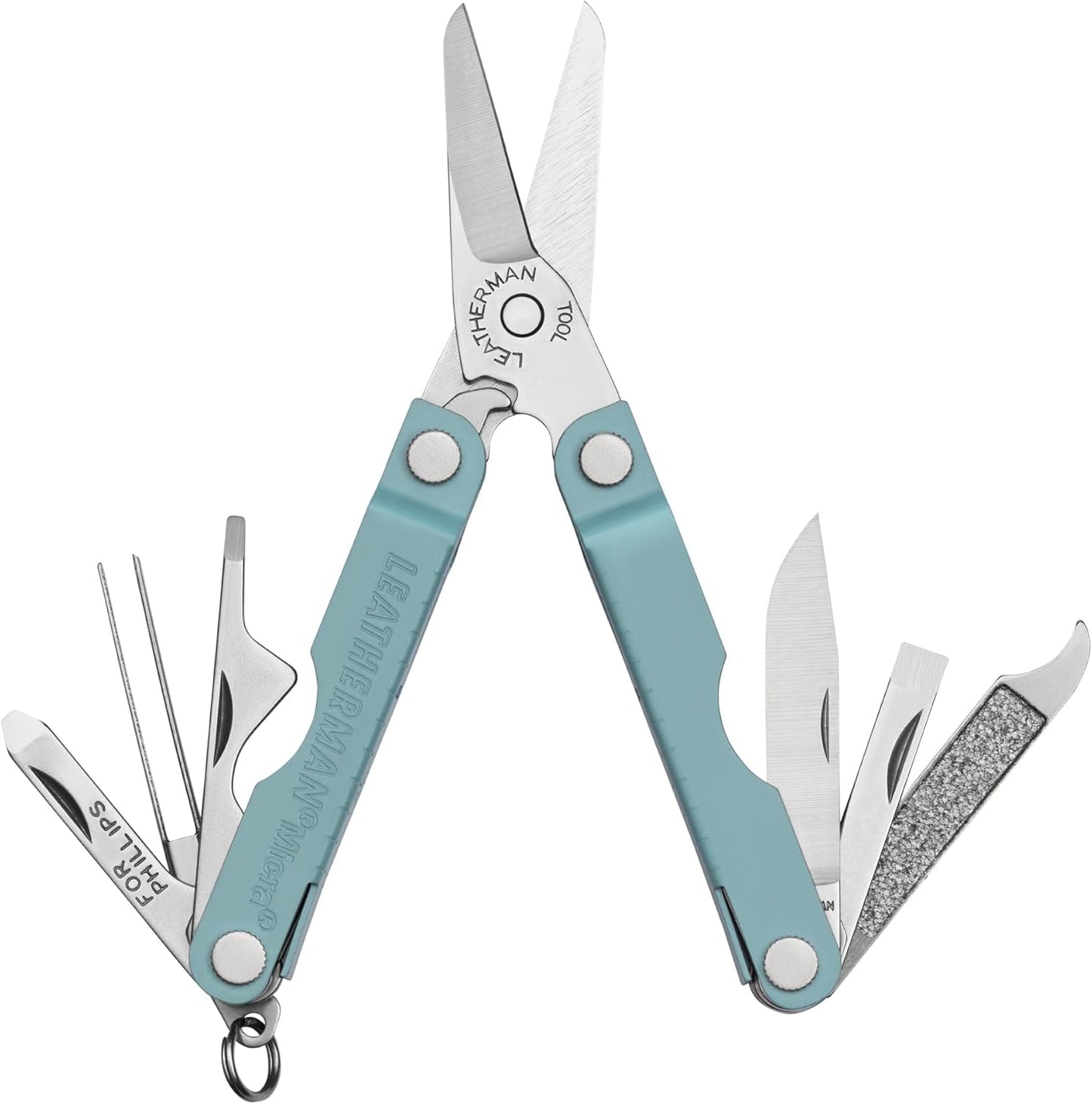 LEATHERMAN, Micra, Keychain Multi-tool with Grooming Tools, Mini Pocketknife for Everyday Carry (EDC), Hobbies & Outdoors, Built in the USA, Stainless Steel