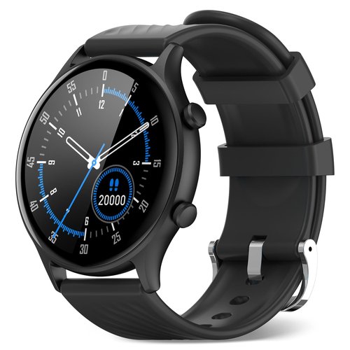 Smart Watch for Men, Running Watches for Men, Fitness Activity Tracker Watch, Dail Call 150+ Sport Modes Step Calorie Counter Pedometer Heart Rate Sleep Tracker, 1.4" Black Round
