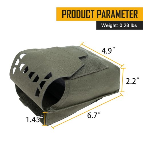 Tactical Dump Pouch 5.56 7.62MM Magazine Pouch Molle Mag Pouches Multi-Use GP Storage Bag for Tactical Belts Vests Backpacks (Ranger Green)