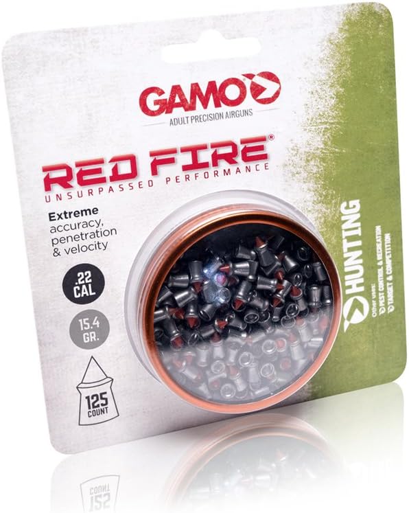 Gamo Red Fire .22 Cal, 15.4 Grains, Polymer Tip, 125ct