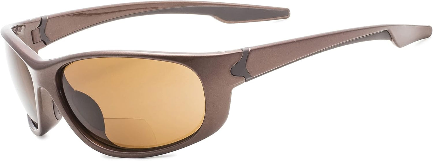 Eyekepper TR90 Unbreakable Sports Bifocal Sunglasses Baseball Running Fishing Driving Golf Softball Hiking