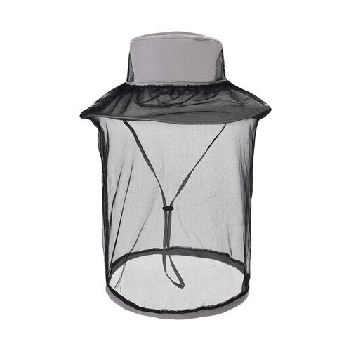 Mosquito Net Hat, Bug Nets for Head, Mosquito Face Net Mask Bug Cap UPF 50+ Sun Protection with Hidden Netting Outdoors Fishing Garden Hats for Women and Men Grey