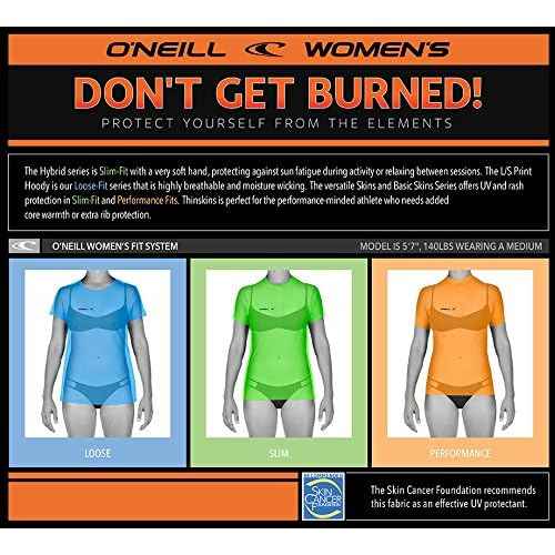 O'Neill Women's Thermo-X Long Sleeve Crew, UPF 50+ Sun Protection, Lightweight Warm Base Layer or Stand-alone Layer for Surfing, Paddleboarding, Swimming, Black, X-Large