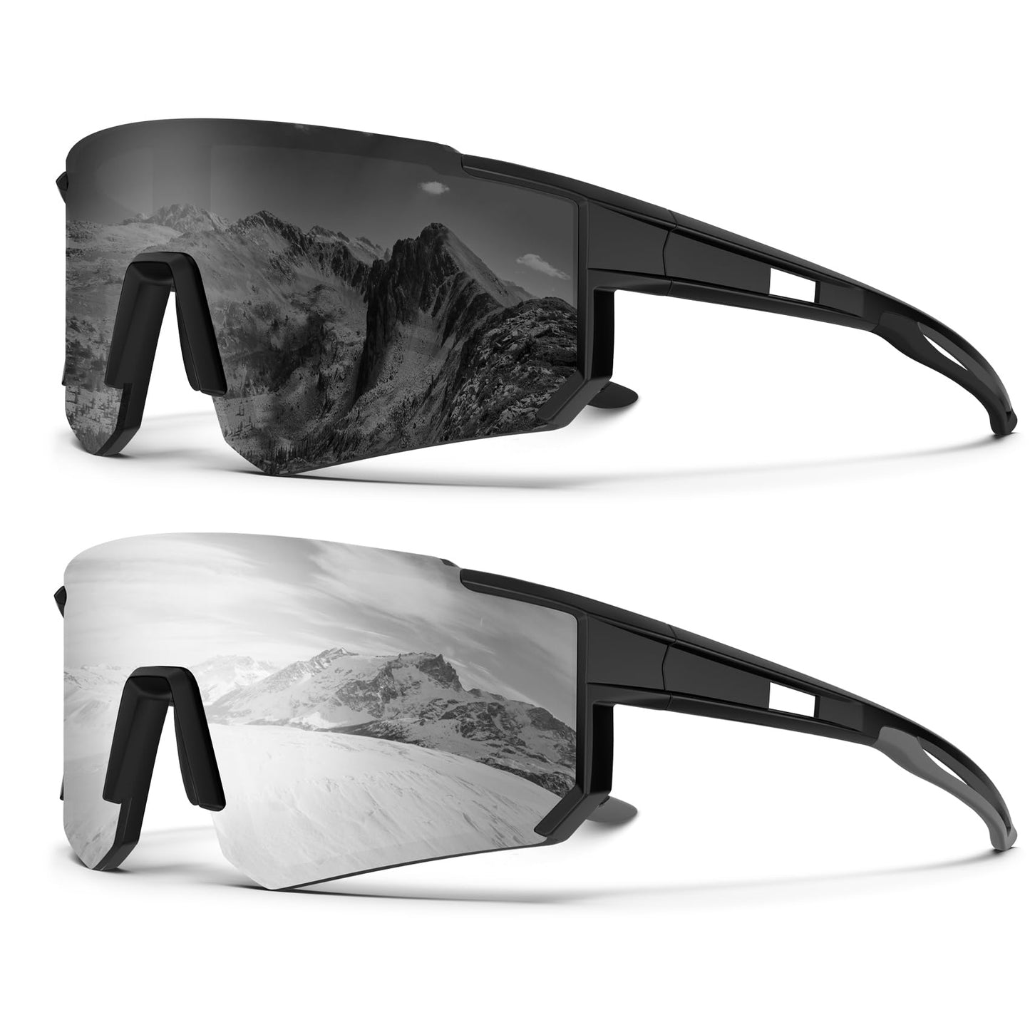 KALIYADI Polarized Sports Sunglasses-Men Running-Sunglasses-for-Women: Mens Sun glasses Polarized UV Protection Cycling Driving Fishing