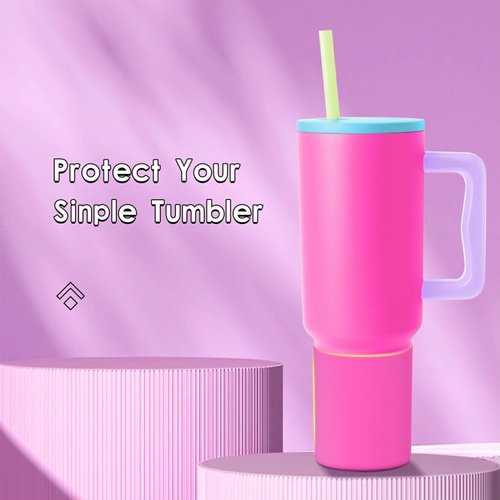 BKBY Silicone Boot Compatible with Sinple Midern 24/30/40 oz Tumbler with Handle/Trek Pivott, Protective Anti-Scratch Bottle Bottom Sleeve Cover Compatible with Sinple Midern Tumbler