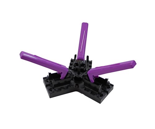 Bohning Tower Jig Replacement Arms, Purple, 3 Degree Left Offset, Set of 3