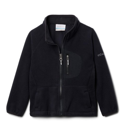 Columbia Youth Unisex Fast Trek IV Fleece Full Zip, Black, Small