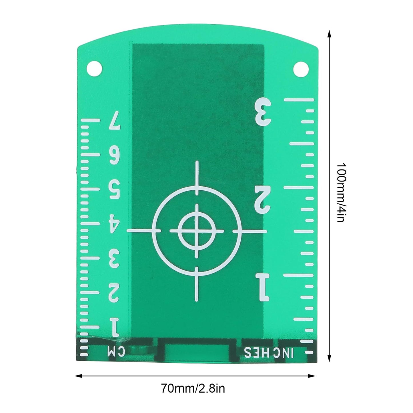 2PCS Target Card Plate Magnetic Floor Target Plate Card with Stand for Alignment Line Level, Crossing