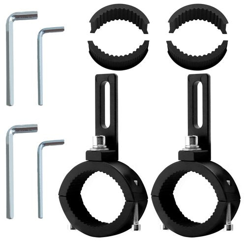 Ygmylandbb Motorcycle Turn Signal Bracket, Universal Motorcycle Fork Indicator Brackets, 36-54mm(1.41-2.12inch) 1 Pair