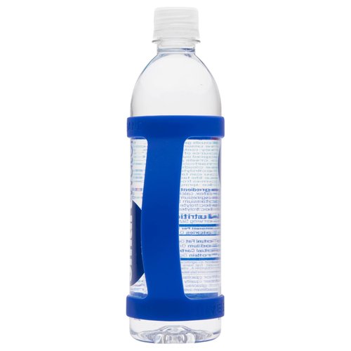 BottleBand One Size Fit All Water Bottle Grip - Durable Silicone Band Grip Strap, Comfortable Drop Protection. Anti Slip for Running, Hiking, or Walking (Blank, Blue)