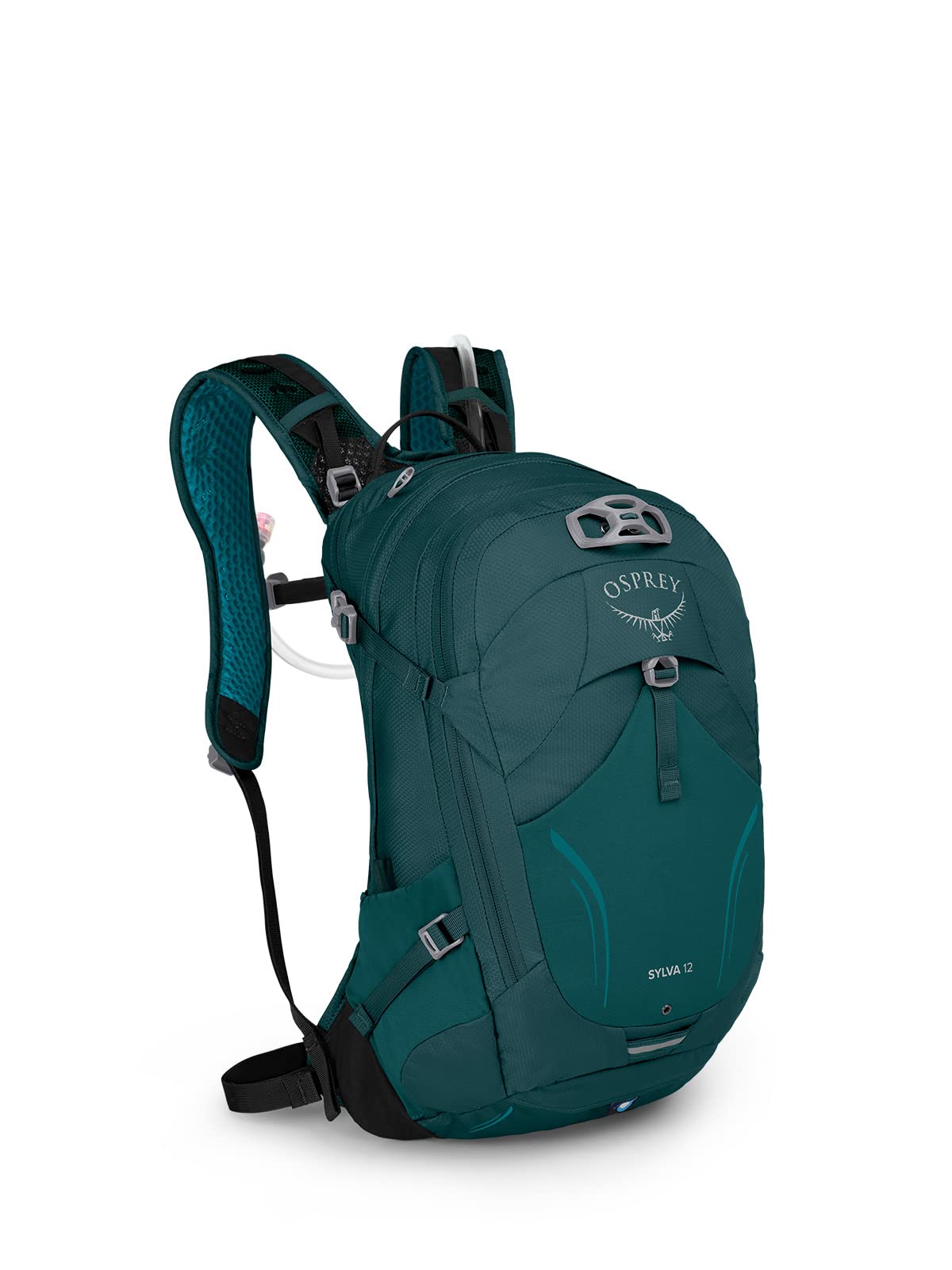 Osprey Sylva 12L Women's Biking Backpack with Hydraulics Reservoir, Baikal Green