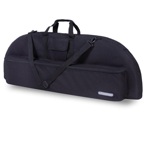 LEGEND Essential Compound Bow Case - Soft Bow Case for Compound Bow & Archery Accessories, Premium Bow Bag with Durable Nylon Fabric, Lightweight Archery Case with Backpack Strap - 44" Interior, Black