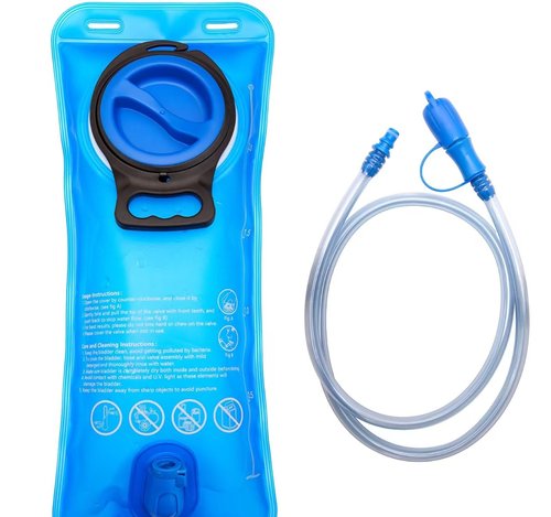 XZSUN Outdoor Hydration Bladder, 2L-2.5L-3L Water Bladder for Hiking Backpack Leak Proof Water Reservoir Storage Bag, Water Bag for Bicycling Hiking Camping (Dark Blue, 1L)