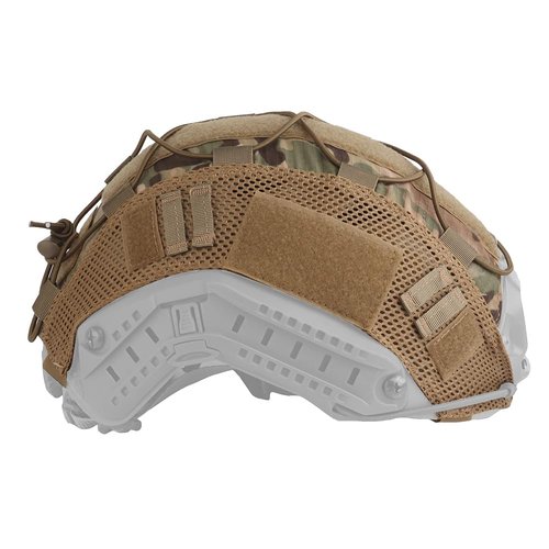 GHILEO Tactical Helmet Cover, Camo Cloth Cover for Airsoft Fast Helmet, Nylon Loops & Shock Cord for Military, Army, Hunting, Shooting, and Paintball Games, Size 10.2'x16.5'