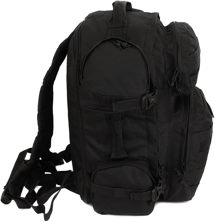 NPUSA Men's Large Expandable Tactical Molle Hydration ReadyBackpack Daypack Bag - Tan