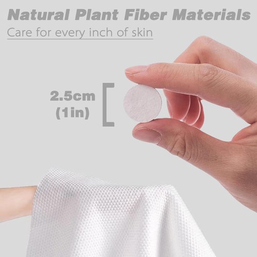 Compressed Towels Travel Size | Hypoallergenic Cotton Wet Wipes for Sensitive Skin | Unscented Face & Body Cleansing Cloths for Adults & Baby | Portable Gym Camping Makeup (White-150, M)