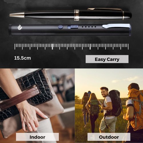 Odds Shifter's DefenPro 32,000,000 Stun Pen Stun Gun for Self Defense Tactical Stun Pen with USB Rechargeable, Battery Indicator, Durable Clip, Compact and Concealable for Protection