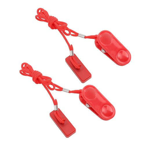Treadmill Safety Key, Universal Treadmill Magnetic Locks Emergency Stop Switch Wire Clip for Home Gym