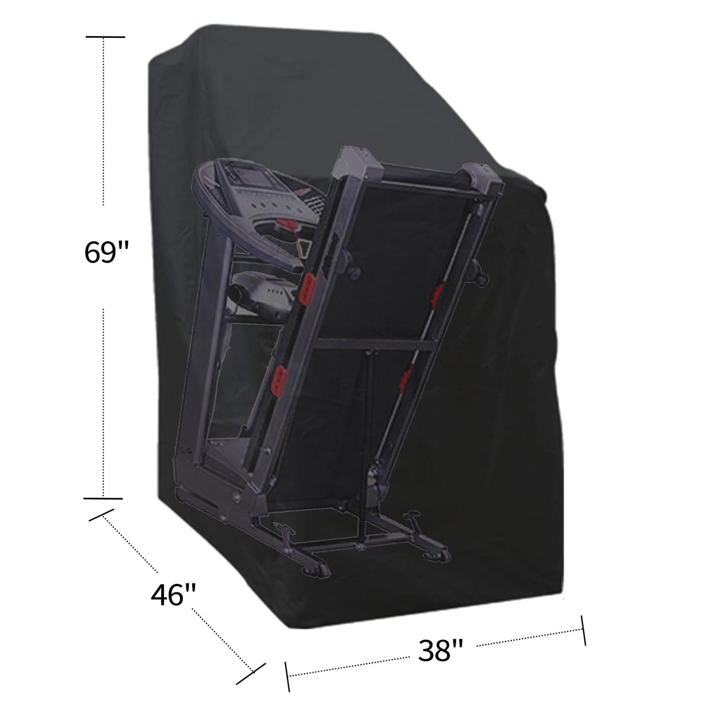 Large Treadmill cover waterproof outdoor,Folding Treadmill Covers,Running machine cover outdoor,Cover for treadmill, Exercise Workout Equipment Protective Dustproof