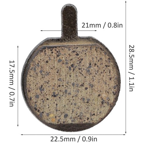 Lwuey Bike Brake Pads, Bicycle Disc Resin Brakes Pad Semi Metal Smooth Braking Low Noise Cycling Pads Kit Mute Accessory KMJG019 fot Camping Outdoor Mountain Bicycles Electric Scooters Bikes 5 Pairs