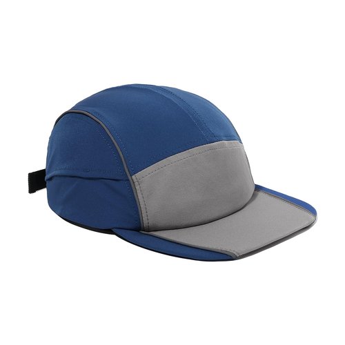 Croogo Soft Brim Baseball Cap Flat Bill Sports Trucker Hat Men Quick Dry Dad Hats Adjustable Sun Hat Golf Caps,Blue-ABC04