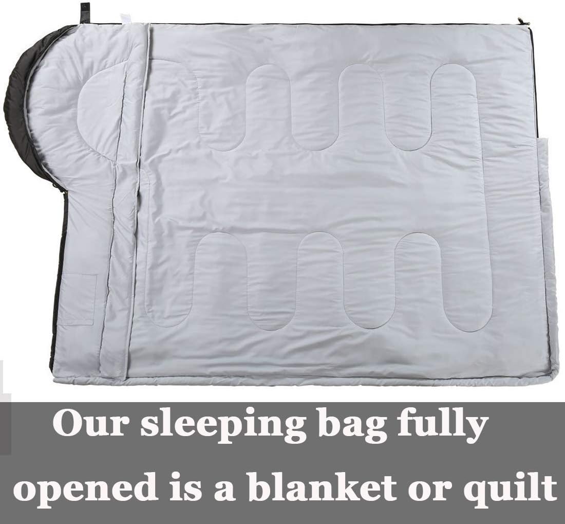 3-4 Season Sleeping Bag for Adults & Kids, Lightweight Warm Cold Weather Camping Bag with Waterproof Compression Sack – Portable for Hiking, Backpacking, Traveling & Outdoor Adventures