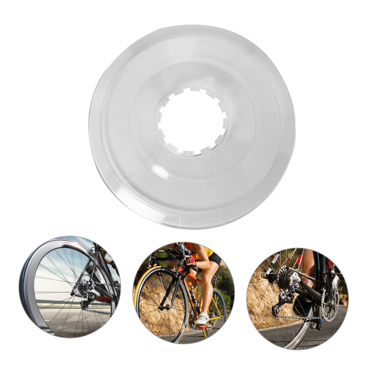 Toddmomy 2pcs Transparent Flywheel Guard Bike Spoke Protection Cover Durable Rear Hub Protector for Mountain Bikes High-Grade Material Easy to Clean Present for Cyclists