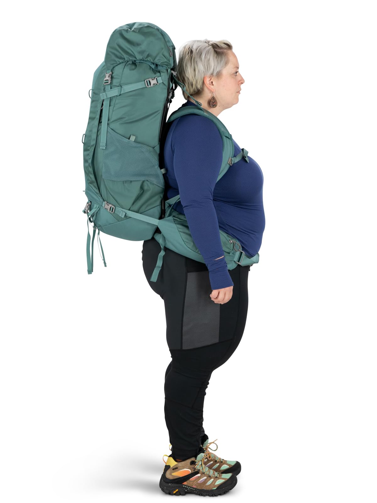 Osprey Viva 65L Women's Backpacking Backpack, Tunnel Vision Grey, Extended Fit