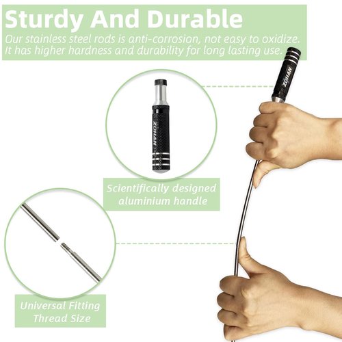 ZOHAN Shotgun Cleaning Kit for 12 20 410 Gauge, Shotgun Case 12 Gauge Shotgun Accessories with Empty Oil Bottle, a Total of 19 Pieces