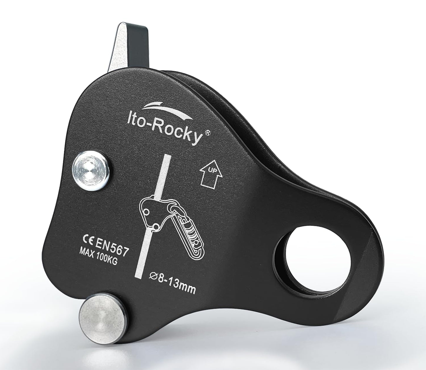 Ito Rocky Rope Grab - Fall Belay Device for Rope Climbing Arborist Rescue and Aerial Work