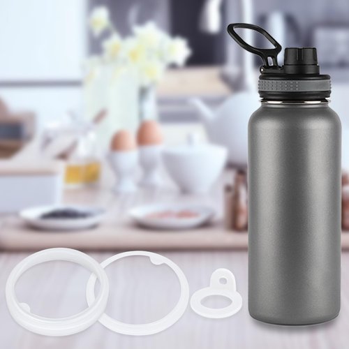 Dexspoeny 9Pcs Silicone Gasket with Tweezers Replacement for Takeya Lid Bottles, Water Bottle Gasket Replacement O Rings for Thermoflask 24oz/32oz/40oz/64oz Insulated Stainless Steel Water Bottle Lid