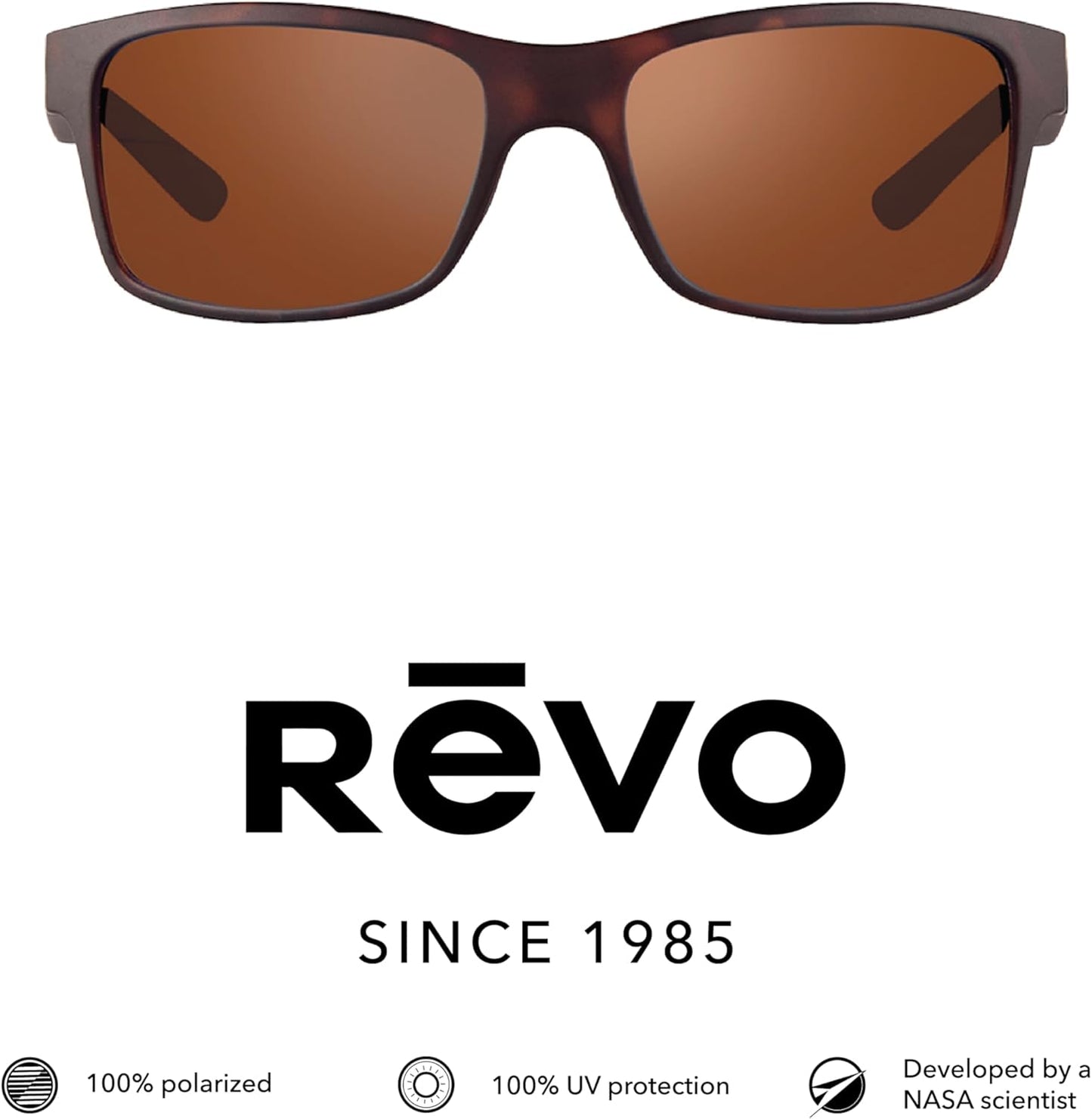 Revo Sunglasses Crawler: Polarized Lens with Performance Rectangle Wrap Frame