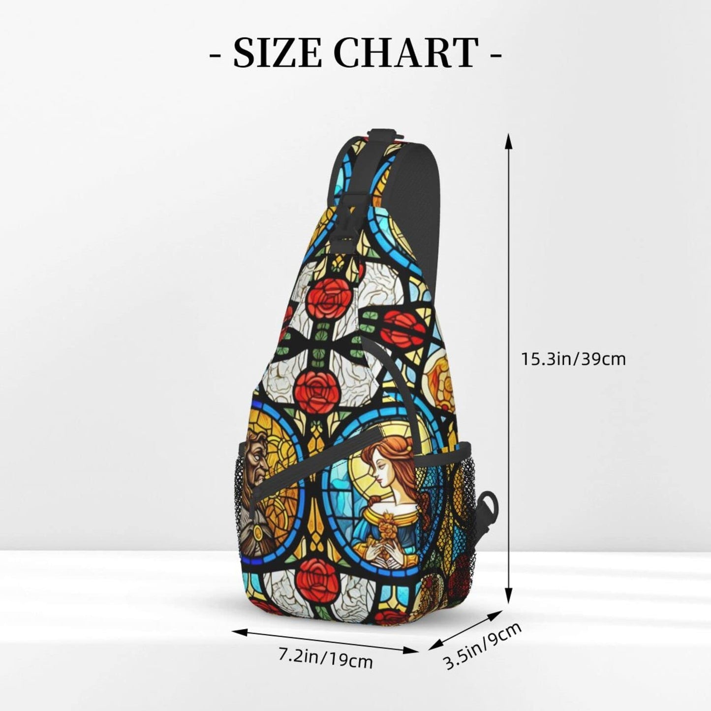 FYCFSLMY Fairytale Glass Outdoor Cross-body Shoulder Bag, Unisex Backpack For Women Men Young Hiking Travel
