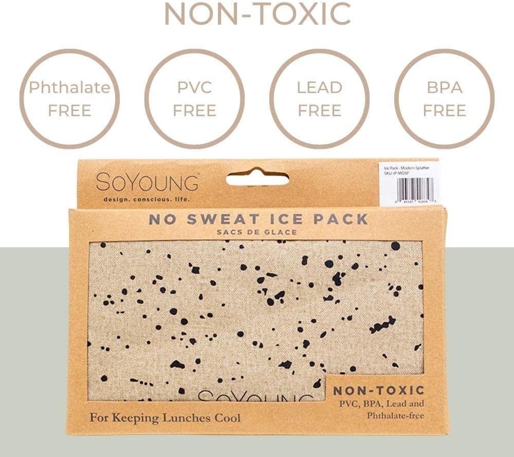SoYoung Ice Pack - Adults - Kids - Lunch Boxes - Coolers - Backpacks - Eco-Friendly - Non-Toxic - Blue Dinosaur