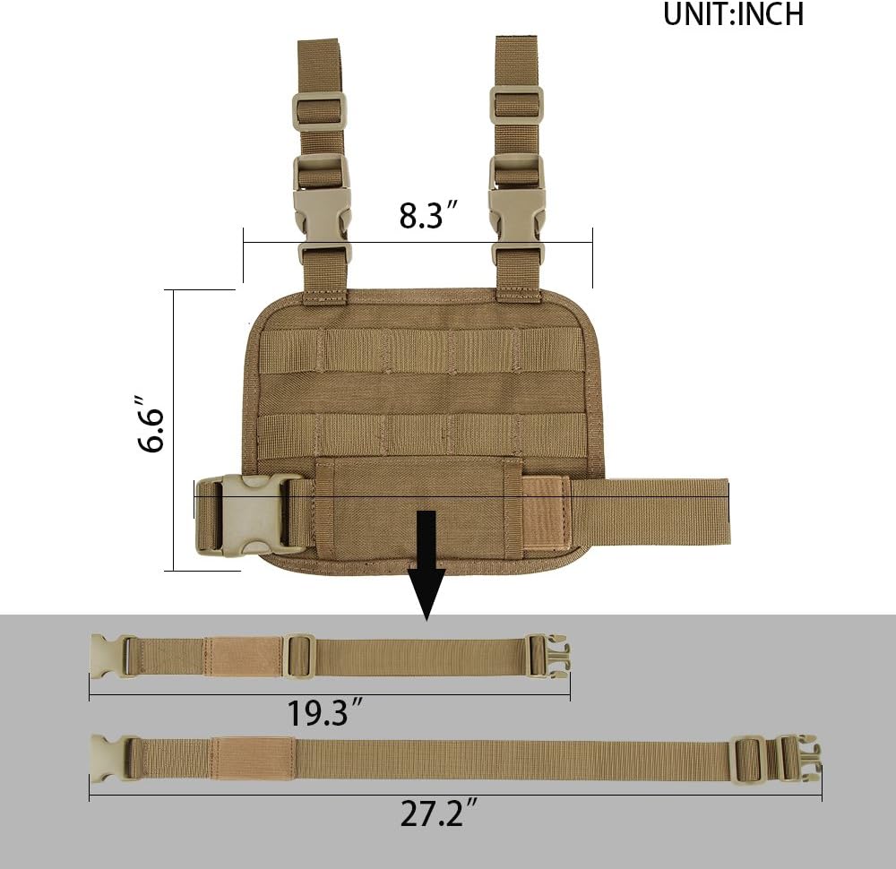 EXCELLENT ELITE SPANKER Tactical Drop Leg Platform MOLLE Adjustable Drop Leg Panel for Pistol Holster