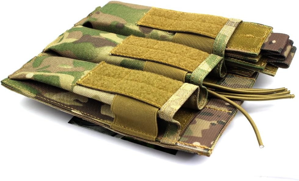 Tactical Molle Magazine Pouch, Kriss Tactical Pistol Triple Mag Pouch, Multi-use