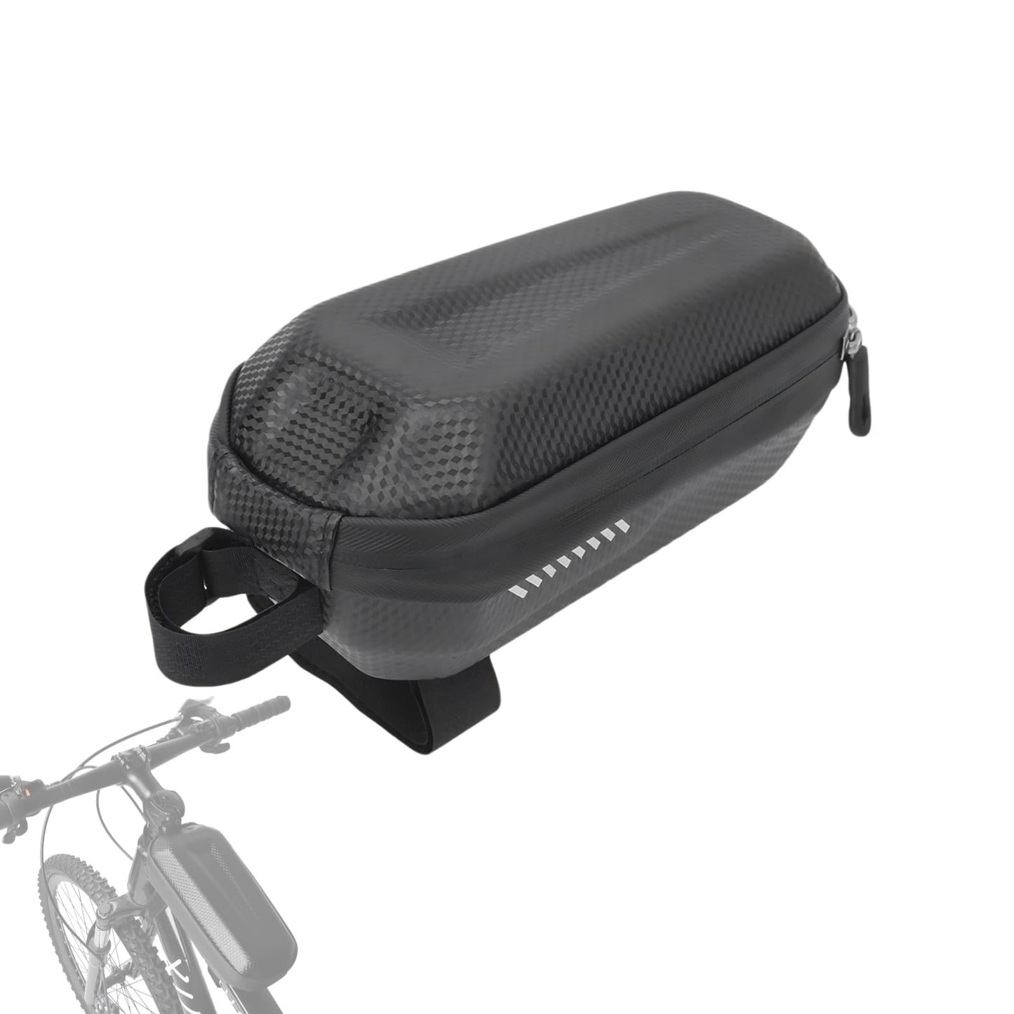 Fuerdich Bike Top Tube Bag, EVA Hard Shell Layered Waterproof Bicycle Cycling Front Tube Bag, Bag Cycling Accessories Pouch