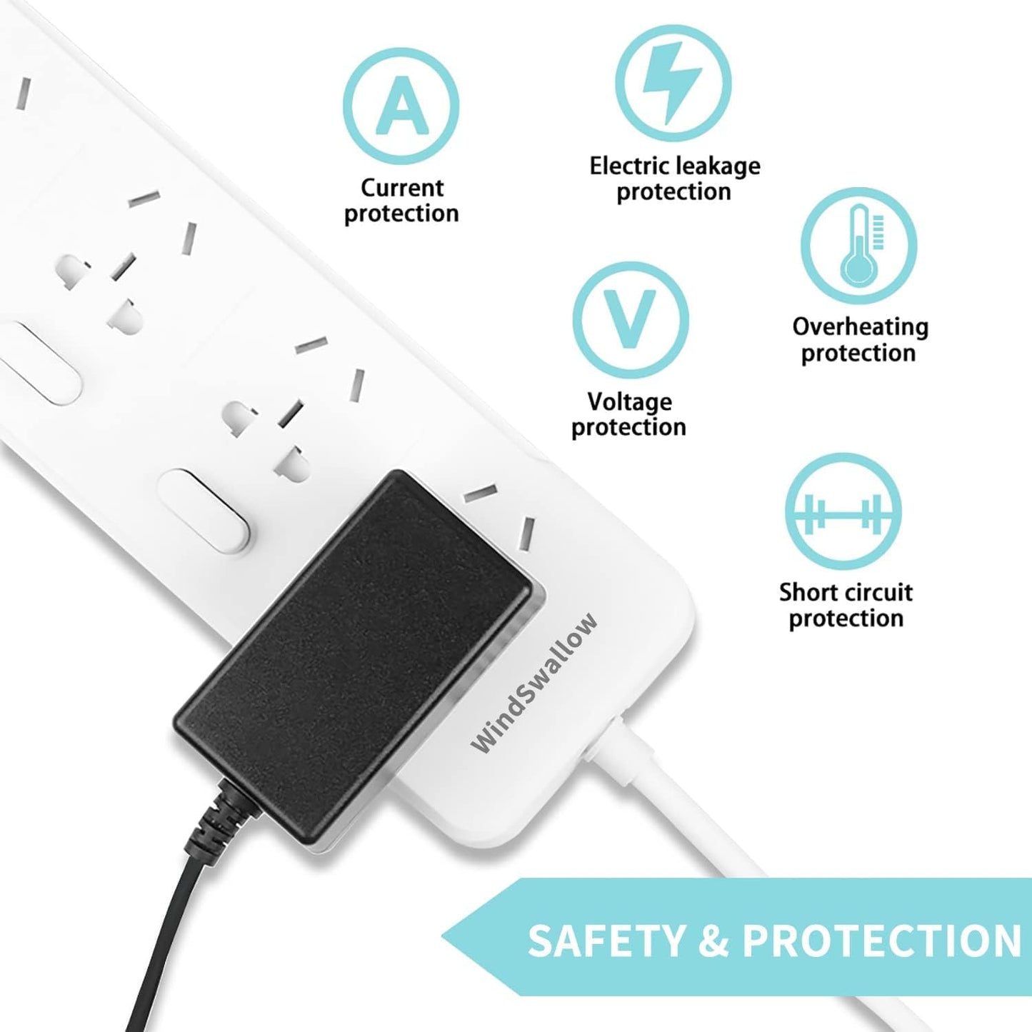 AC DC Adapter Charger Power for Life Fitness X1 X3 X5 X8 GO Console Elliptical Machine Cross Trainer Power Supply Cord 6ft