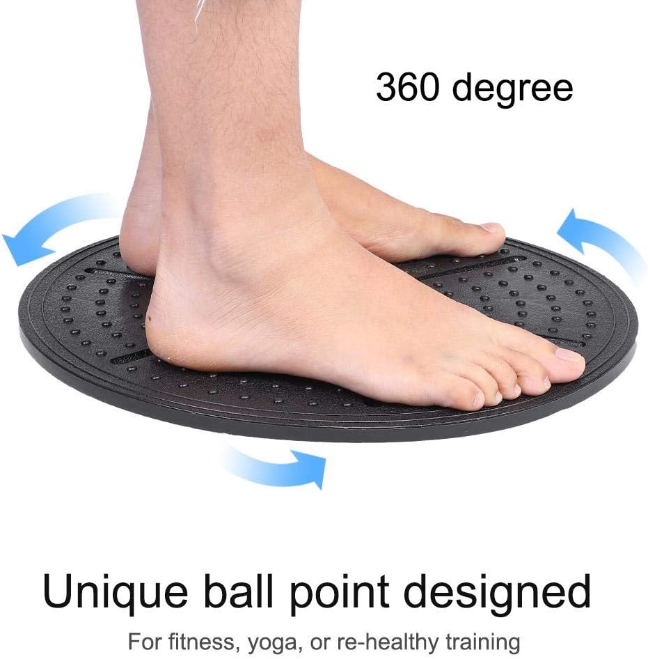 Wobble Balance Board, Plastic Workout Stability Disc, Yoga Training Fitness Exercise Stability Balancing Trainer, for Home Gym, Rehabilitation, Cross Training, Strength Training, Balance Training