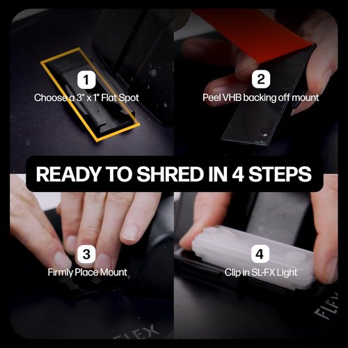Shredlights SL-FX+ Underglow LED Night Light for Scooter, Skateboard & Bike Accessories | Rechargeable Wireless Flash Light with 10,000+ Color Combinations & App Control