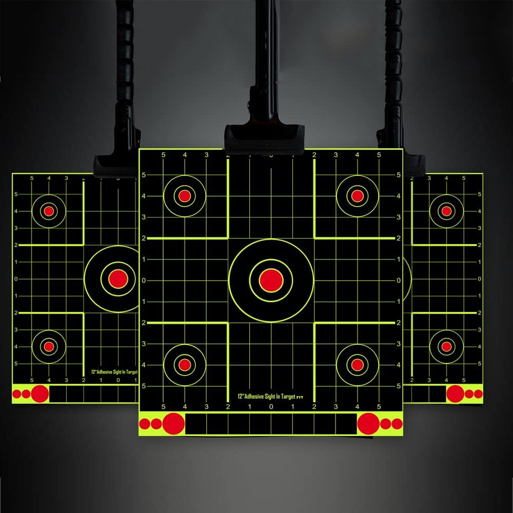 ATFLBOX 12x12 inch Splatter Paper Targets and Adhesive Target Papers.Shooting Outdoor and Indoor. Rective Shooting Targets for Air Gun - Rifle - Pistol - Airsoft - Air Rifle